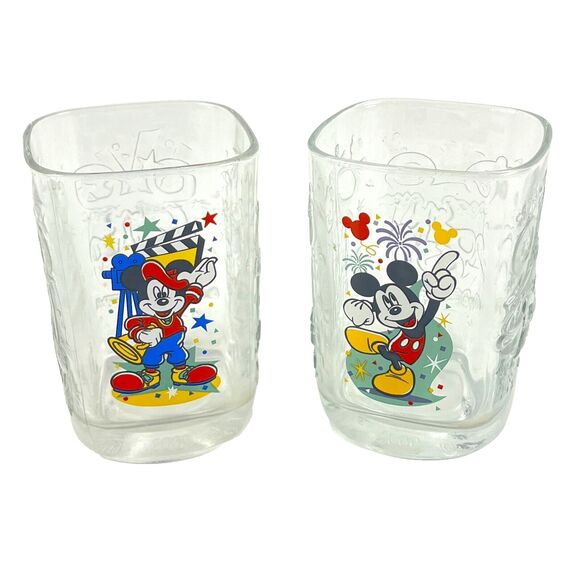 VTG McDonalds Mickey Mouse glasses Walt Disney World Millenium Celebration 2000 - Picture 7 of 12